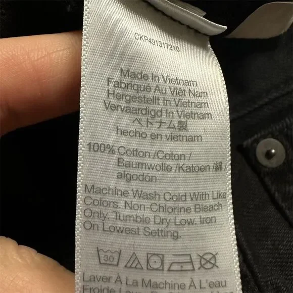 Madewell Charcoal Wide Leg Jeans - Picture 9 of 13